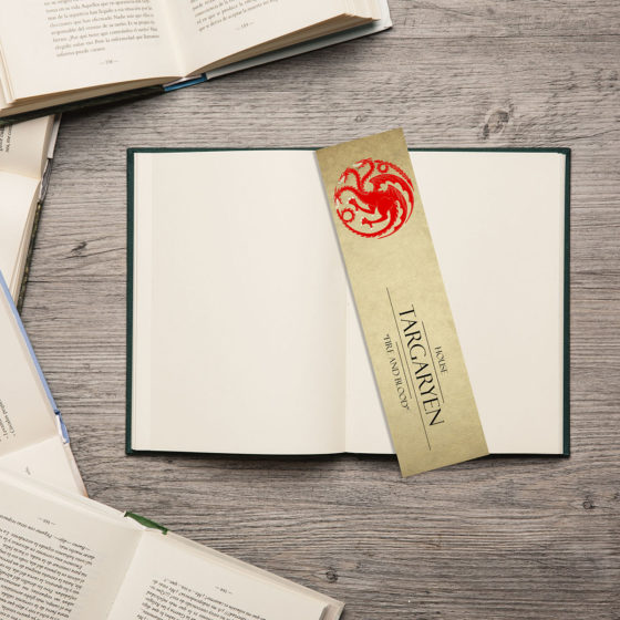 Game Of Thrones House Targaryen Aged Rustic Bookmark - Image 2