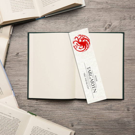 Game Of Thrones House Targaryen Light Ivory Bookmark - Image 2
