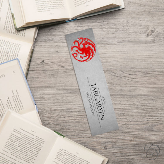 Game Of Thrones House Targaryen Soft Slate Bookmark