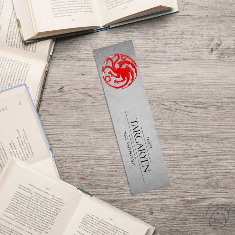 Game Of Thrones House Targaryen Soft Slate Bookmark