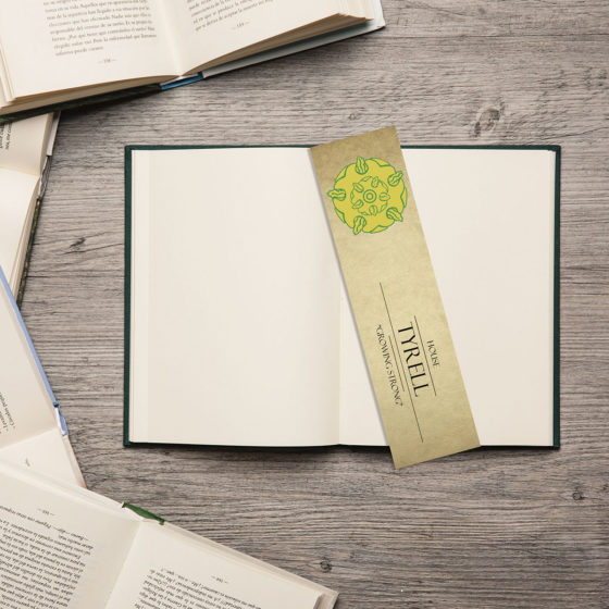 Game Of Thrones House Tyrell Aged Rustic Bookmark - Image 2