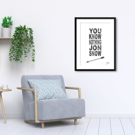 Game Of Thrones You Know Nothing Jon Snow Quote Ygritte Print - Image 5