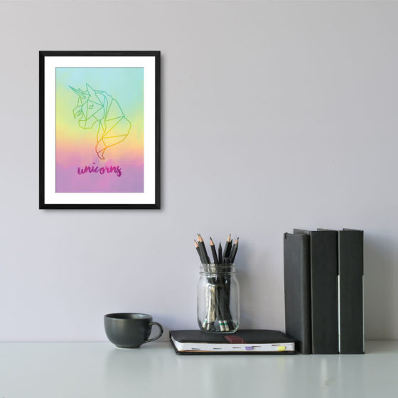 Geometric Unicorn Print - Image 2