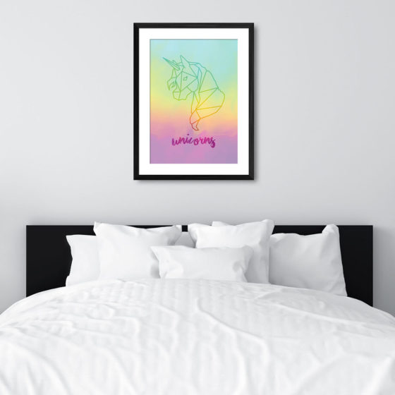 Geometric Unicorn Print - Image 6