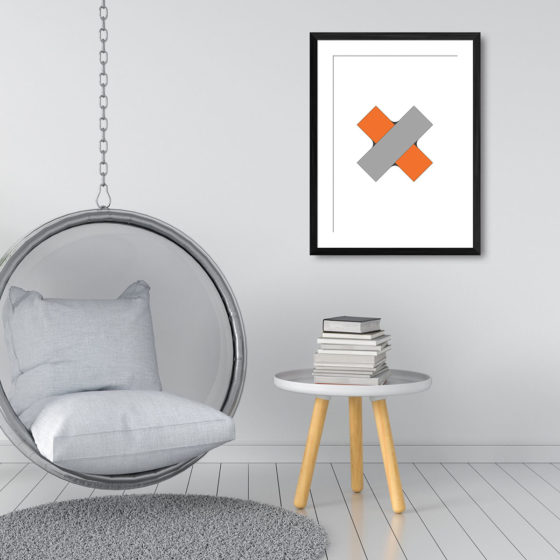 Geometric Woven Cross Print - Image 3