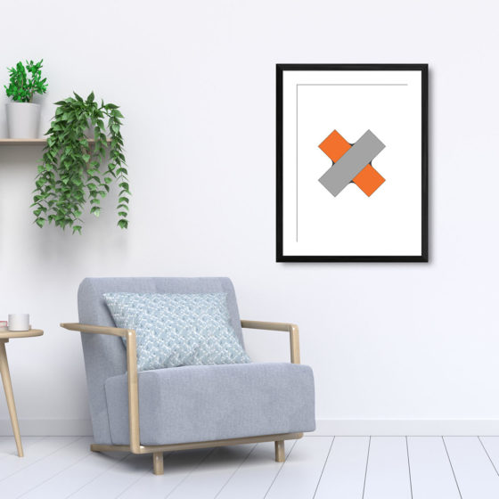 Geometric Woven Cross Print - Image 5