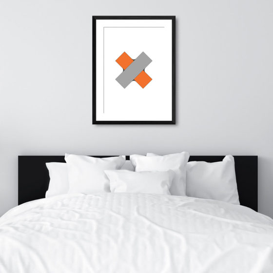 Geometric Woven Cross Print - Image 6