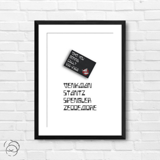 Ghostbusters Who You Gonna Call Business Card Print