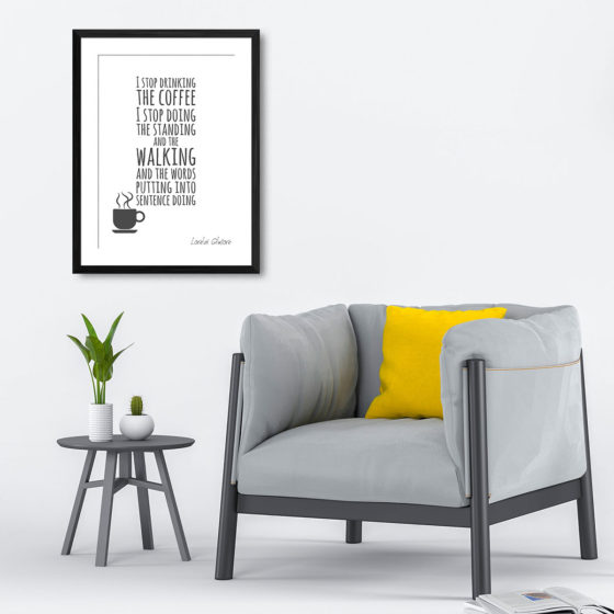 Gilmore Girls I Stop Drinking The Coffee Quote Lorelai Gilmore Print - Image 4