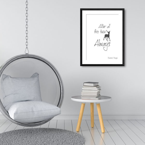 Harry Potter After All This Time Always Quote Severus Snape Print - Image 3