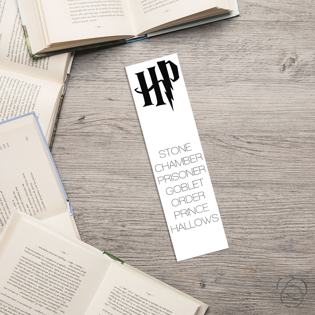Harry Potter Minimalist Book Title HP Bookmark