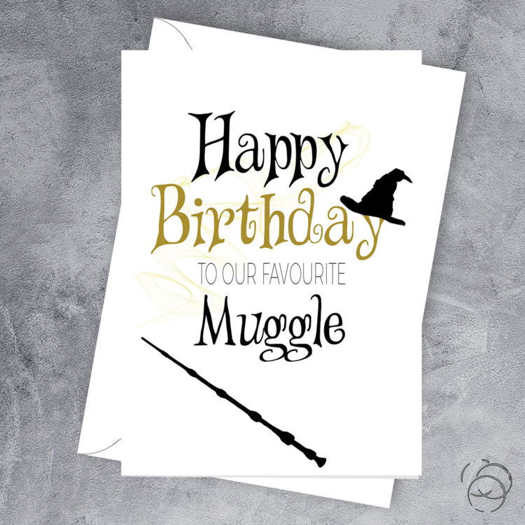 Personalised Harry Potter Wrapping Paper | Happy Birthday To My Favourite  Muggle, Name and Age can be Customised