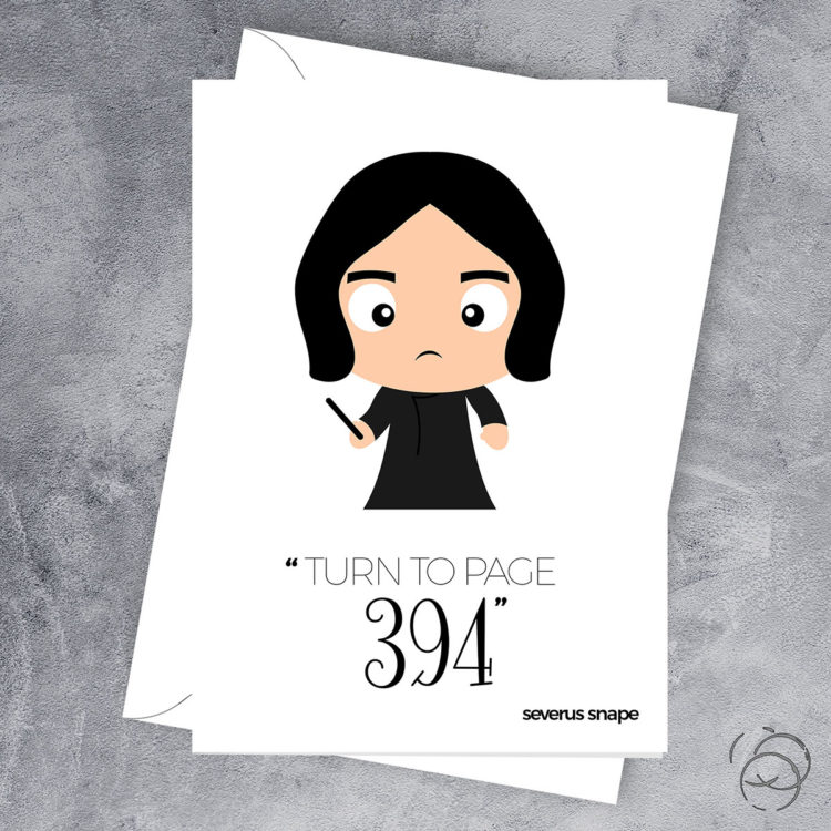 Harry Potter Turn To Page 394 Card