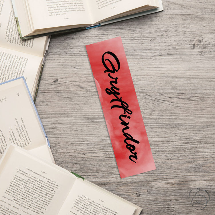 Harry Potter Watercolour Gryffindor House Bookmark