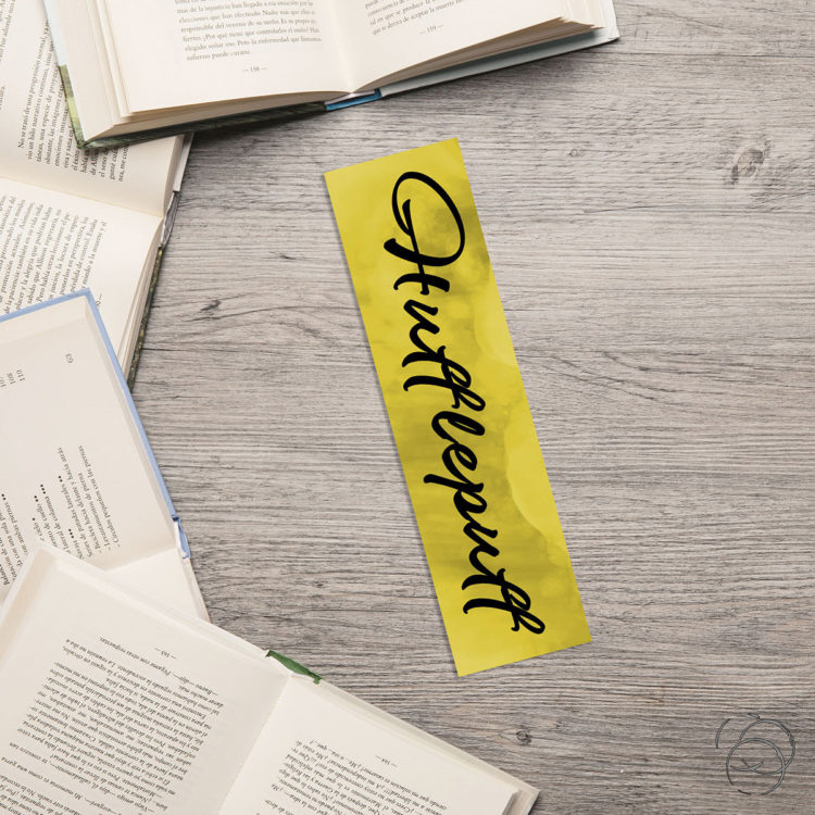 Harry Potter Watercolour Hufflepuff House Bookmark