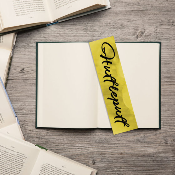 Harry Potter Watercolour Hufflepuff House Bookmark - Image 2
