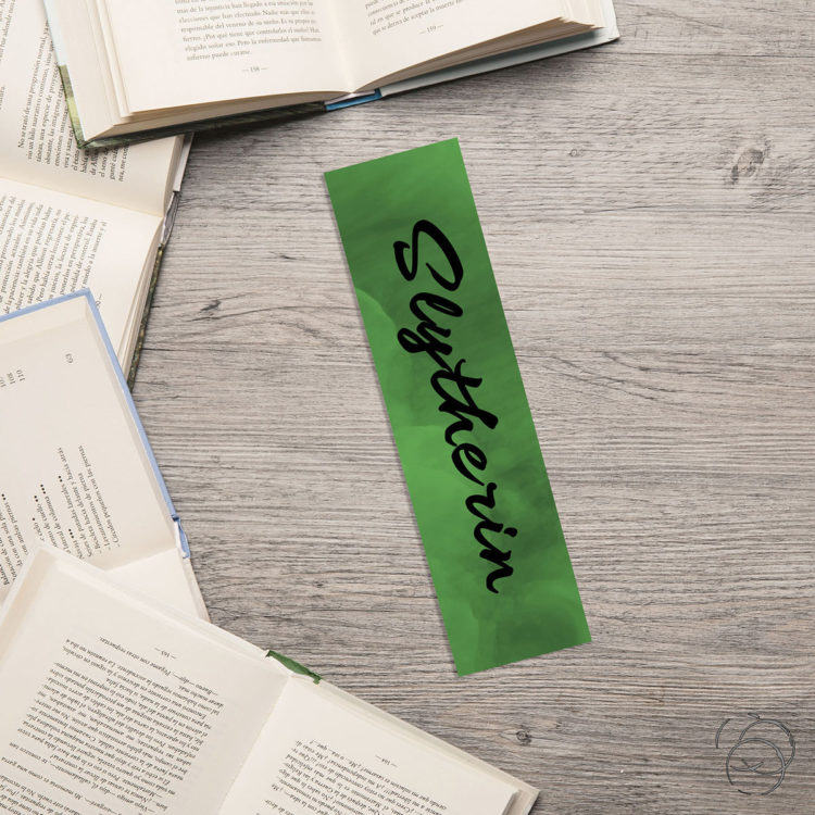 Harry Potter Watercolour Slytherin House Bookmark