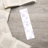 Human Skull Purple Outline Bookmark