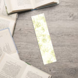 Human Skull Yellow Outline Bookmark