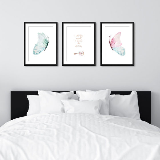 I Will Allow Myself To Become The Flutterby Trio Prints - Image 6