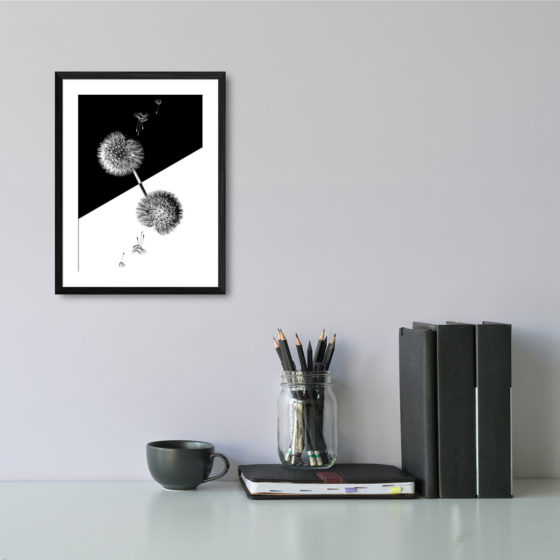 Inverted Blooming Dandelion Print - Image 2