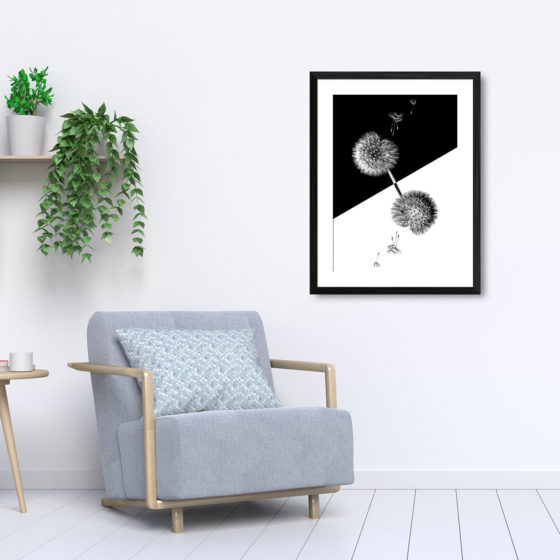 Inverted Blooming Dandelion Print - Image 5