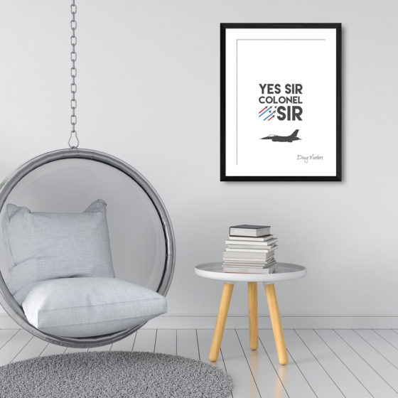 Iron Eagle Yes Sir Colonel Sir Quote Doug Masters Print - Image 3