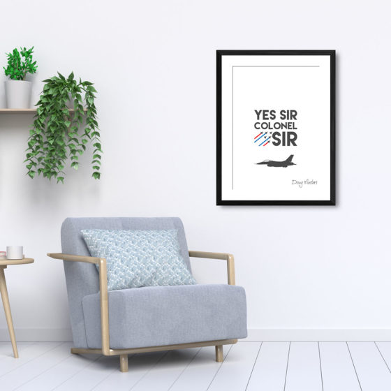 Iron Eagle Yes Sir Colonel Sir Quote Doug Masters Print - Image 5