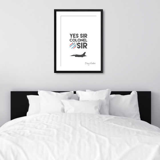 Iron Eagle Yes Sir Colonel Sir Quote Doug Masters Print - Image 6