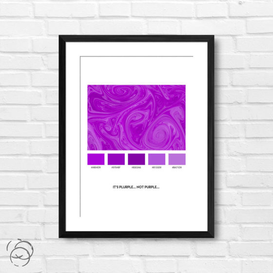 It's Plurple Not Purple Palette Print