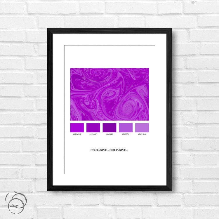 It's Plurple Not Purple Palette Print