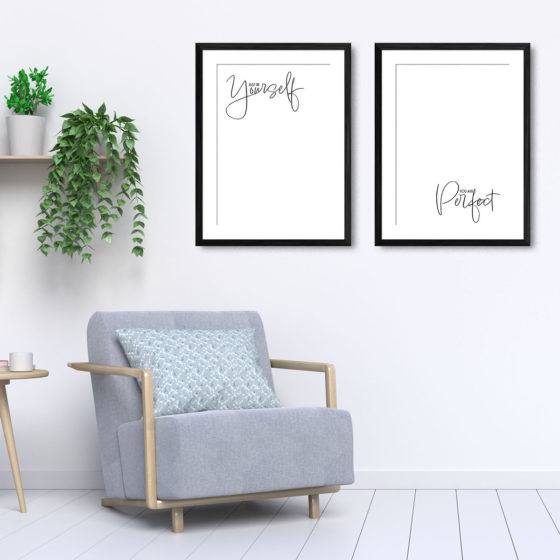 Just Be Yourself You Are Perfect Duo Prints - Image 5
