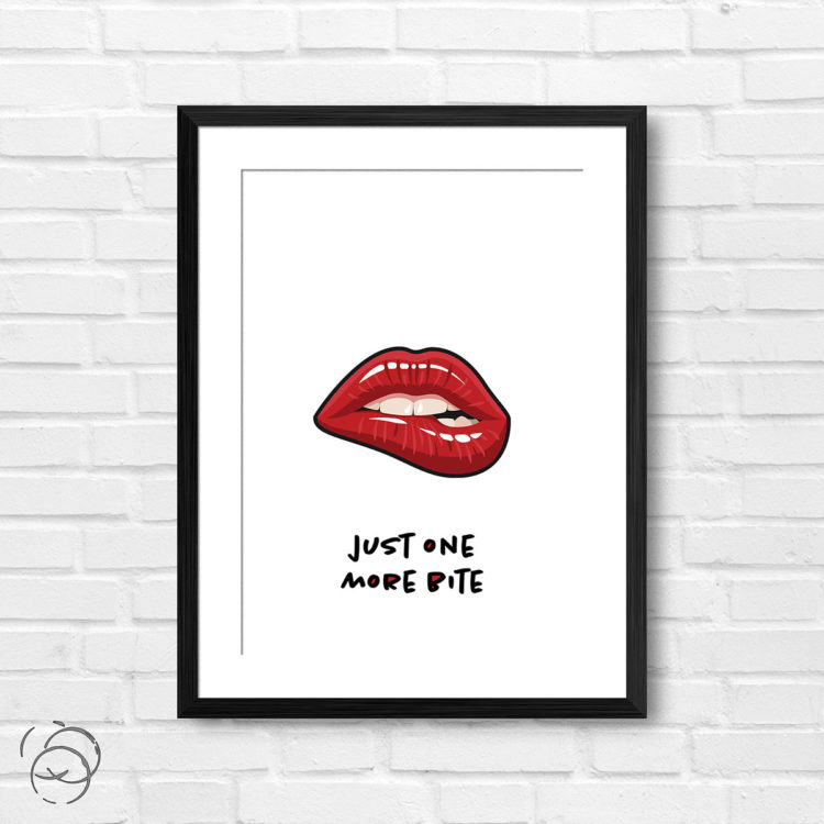 Just One More Bite Print