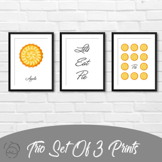 Lets Eat Pie, Apple Pie Trio Prints