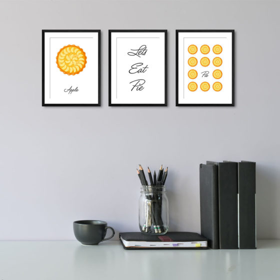 Lets Eat Pie, Apple Pie Trio Prints - Image 2
