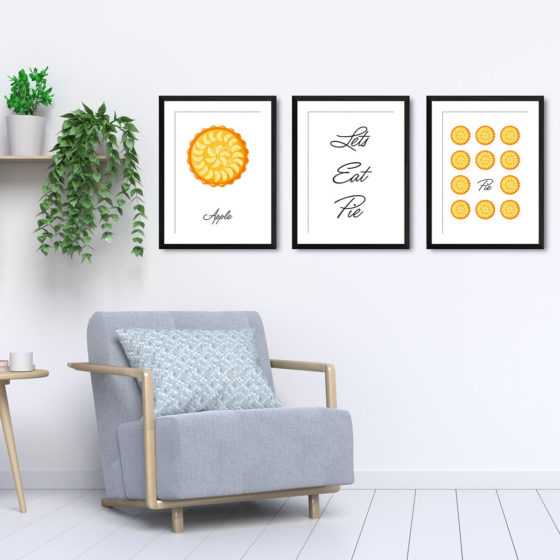Lets Eat Pie, Apple Pie Trio Prints - Image 5