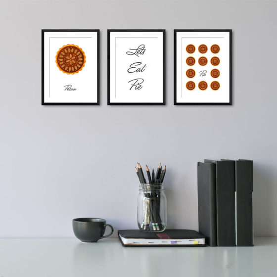 Lets Eat Pie, Pecan Pie Trio Prints - Image 2