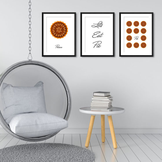 Lets Eat Pie, Pecan Pie Trio Prints - Image 3