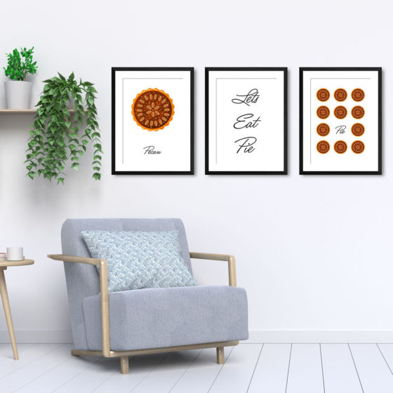 Lets Eat Pie, Pecan Pie Trio Prints - Image 5