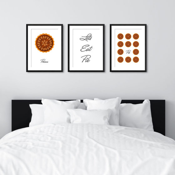 Lets Eat Pie, Pecan Pie Trio Prints - Image 6