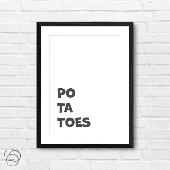 Lord Of The Rings Po-ta-toes Minimalist print