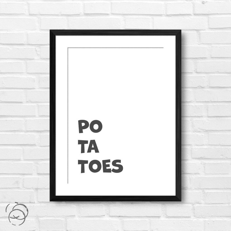 Lord Of The Rings Po-ta-toes Minimalist print