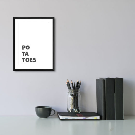 Lord Of The Rings Po-ta-toes Minimalist print - Image 2