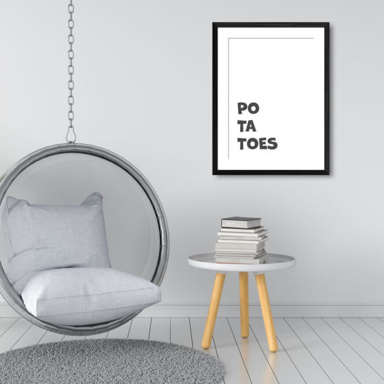 Lord Of The Rings Po-ta-toes Minimalist print - Image 3