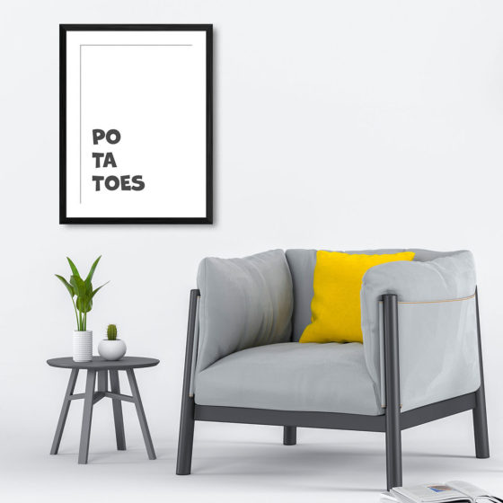 Lord Of The Rings Po-ta-toes Minimalist print - Image 4