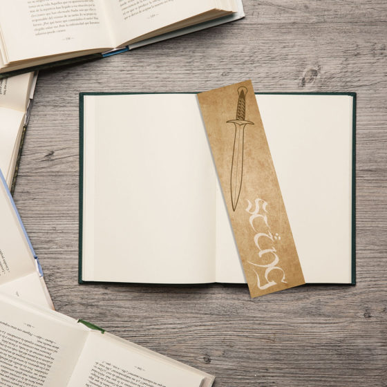 Lord Of The Rings Sting Sword Parchment Bookmark - Image 2