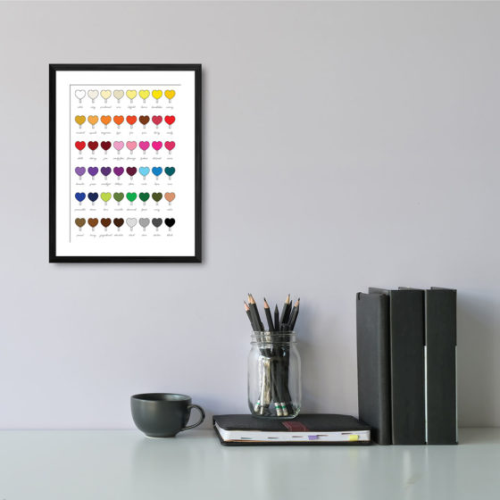 Love Heart Ice Cream Lolly Print - Image 2