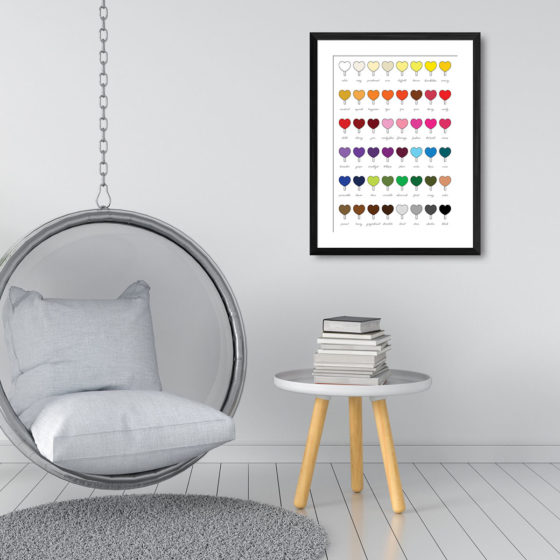 Love Heart Ice Cream Lolly Print - Image 3