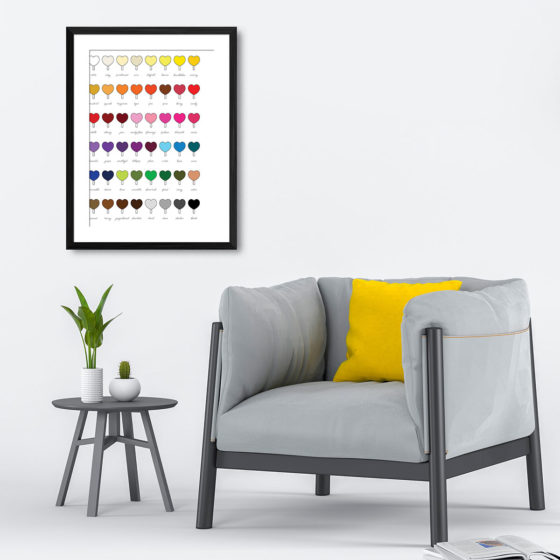 Love Heart Ice Cream Lolly Print - Image 4