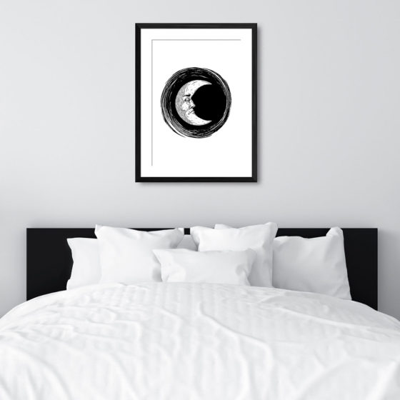 Mystical Moon With Face Print - Image 6